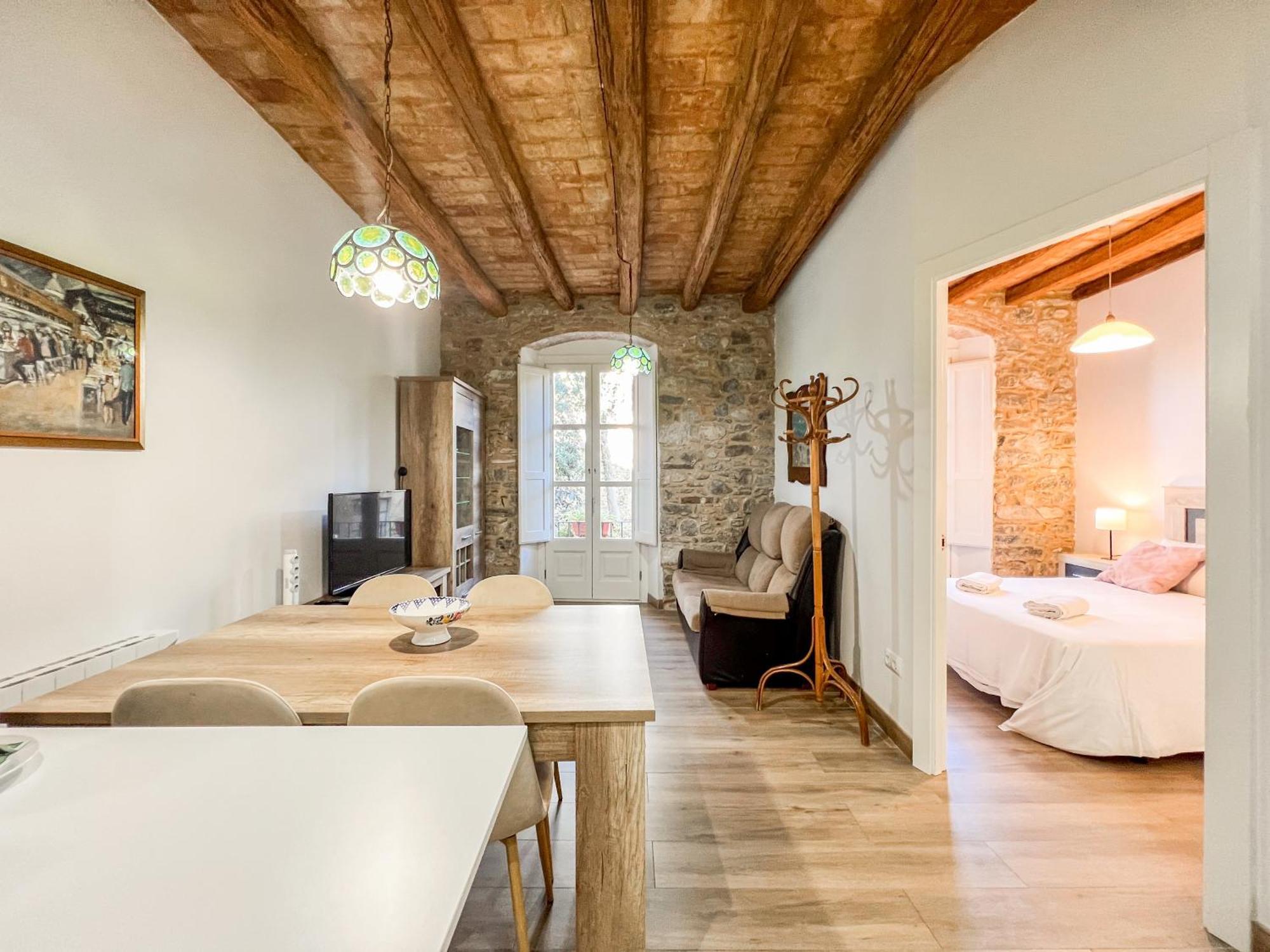 Ganganell Centre Apartamento Con Patio Besalu Exterior photo